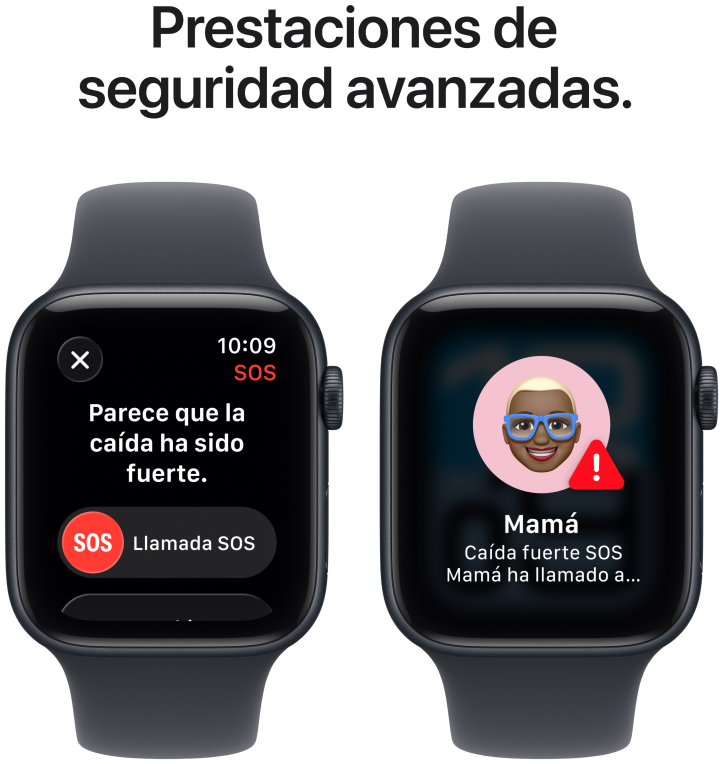 Apple Watch SE (3nd generation) 4,52 cm (1.78") OLED 44 mm Digital 368 x 448 Pixeles Pantalla táctil 5G Negro Wifi GPS (satélite)