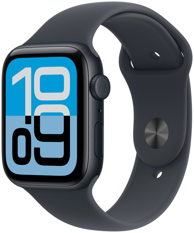 Apple Watch SE (3nd generation) 4,52 cm (1.78") OLED 44 mm Digital 368 x 448 Pixeles Pantalla táctil 5G Negro Wifi GPS (satélite)