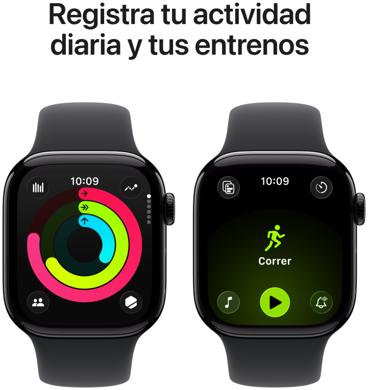 Apple Watch Series 11 OLED 42 mm Digital 374 x 446 Pixeles Pantalla táctil 5G Negro Wifi GPS (satélite)