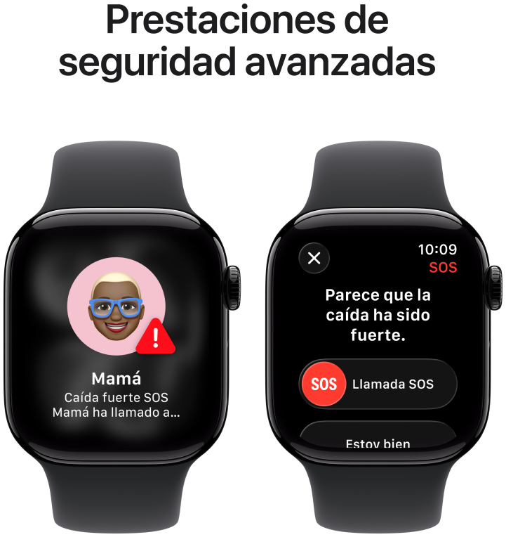 Apple Watch Series 11 OLED 42 mm Digital 374 x 446 Pixeles Pantalla táctil 5G Negro Wifi GPS (satélite)