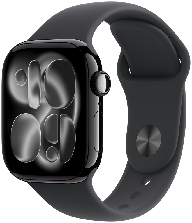 Apple Watch Series 11 GPS + Cellular 42mm Caja de Aluminio Negra con Correa Deportiva Negra S/M