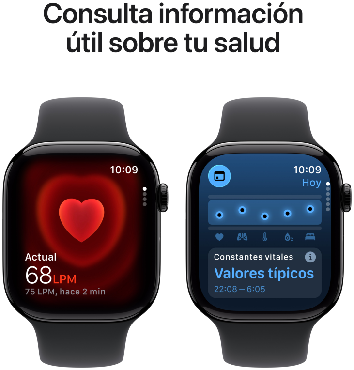 Apple Watch Series 11 OLED 46 mm Digital 416 x 496 Pixeles Pantalla táctil 5G Negro Wifi GPS (satélite)