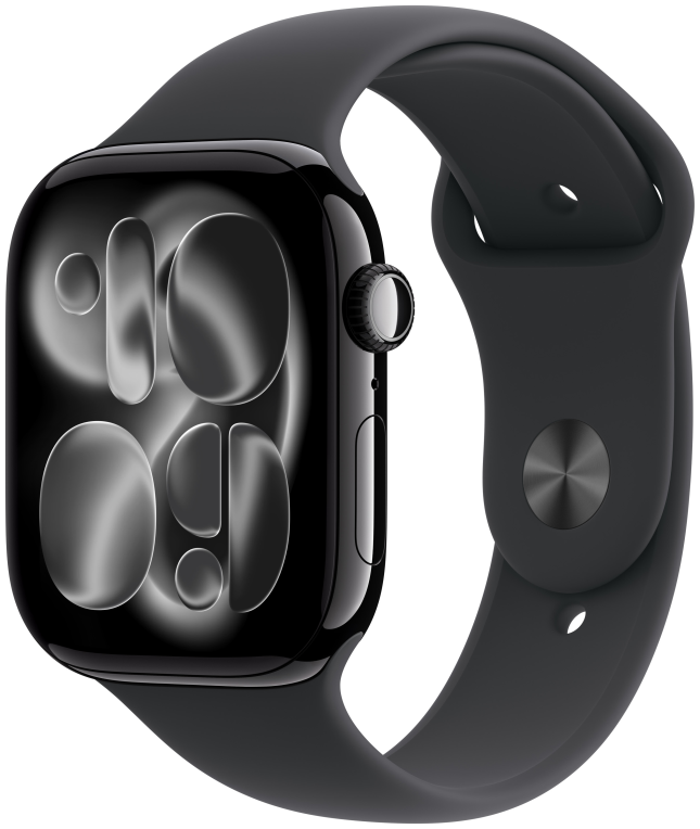 Apple Watch Series 11 GPS + Cellular 46mm Caja de Aluminio Negra con Correa Deportiva Negra M/L