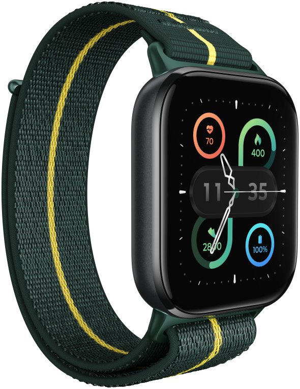 Motorola moto watch fit 4,83 cm (1.9") OLED 44.5 mm Digital Pantalla táctil Verde, Gris GPS (satélite)