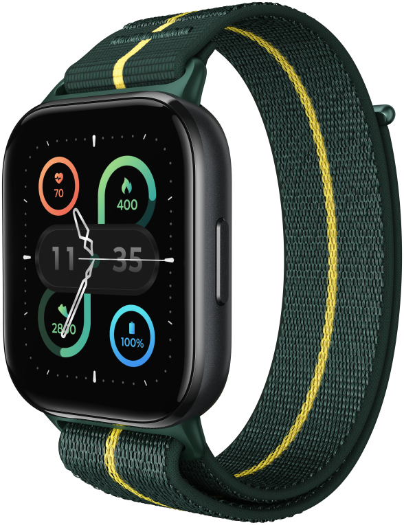 Motorola moto watch fit 4,83 cm (1.9") OLED 44.5 mm Digital Pantalla táctil Verde, Gris GPS (satélite)
