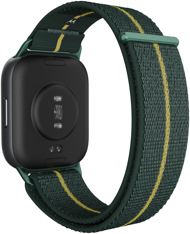 Motorola moto watch fit 4,83 cm (1.9") OLED 44.5 mm Digital Pantalla táctil Verde, Gris GPS (satélite)