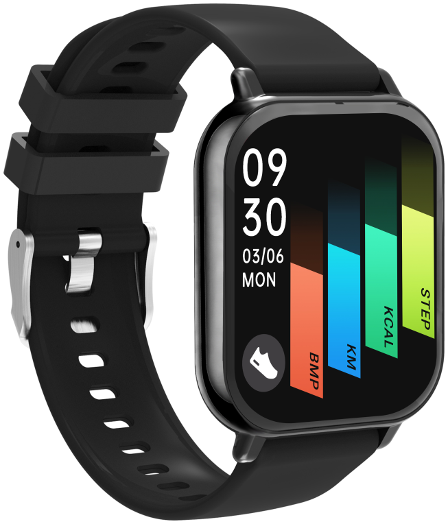 Denver SWC-176B Relojes inteligentes y deportivos 4,6 cm (1.81") TFT Digital Pantalla táctil Negro