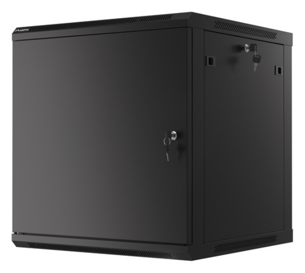 Lanberg WF01-6612-00B armario rack 12U Bastidor de pared Negro