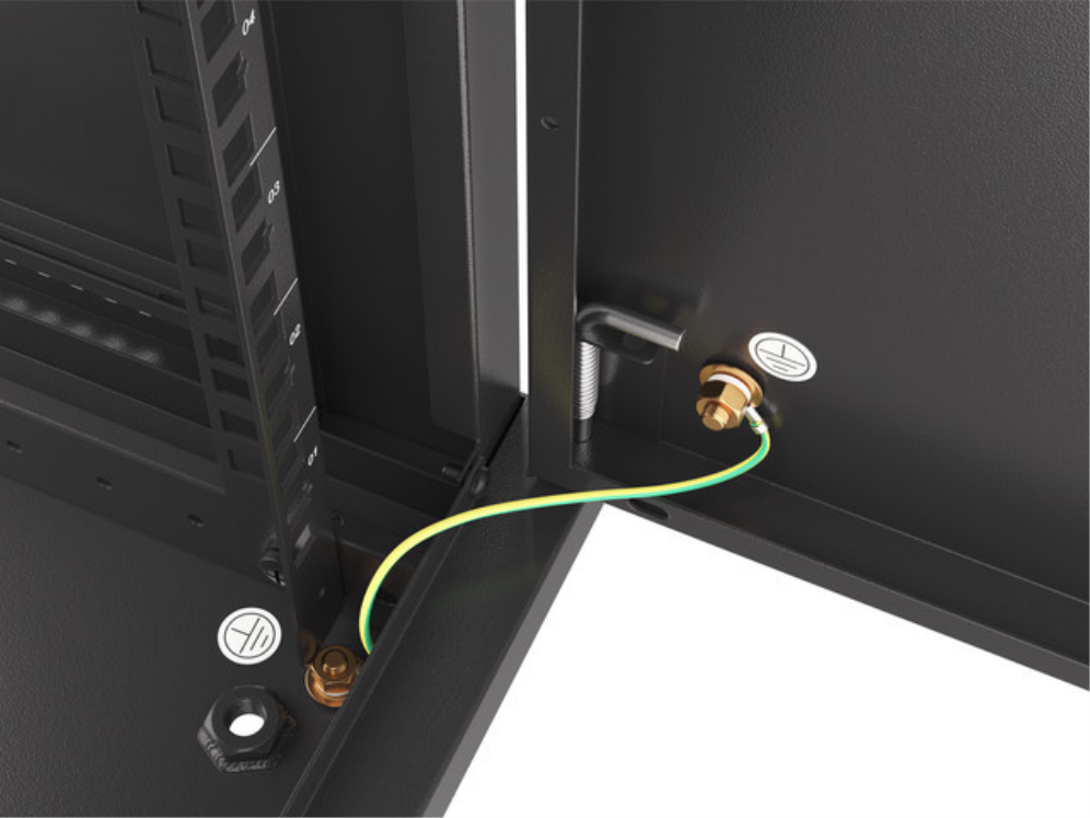 Lanberg WF01-6612-00B armario rack 12U Bastidor de pared Negro