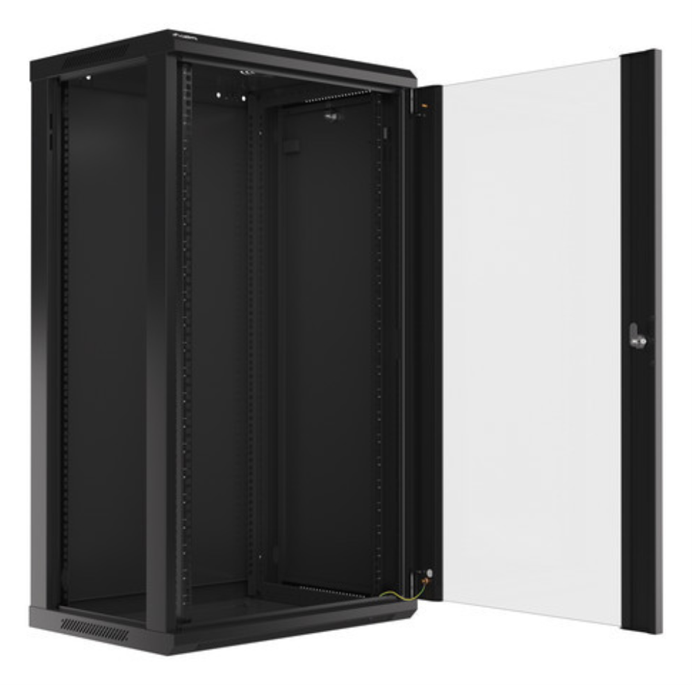 Lanberg WF01-6422-10B armario rack 22U Bastidor de pared Negro
