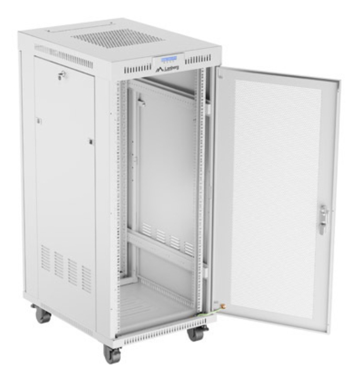 Lanberg FF01-6827-23SL armario rack 27U Bastidor para instalación en suelo Gris