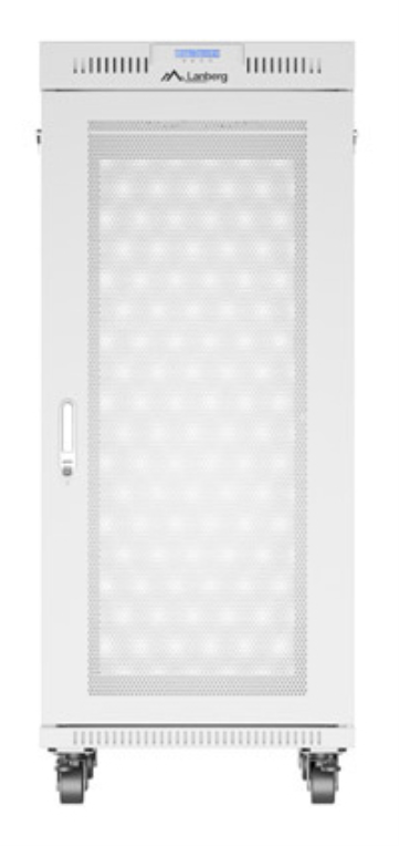 Lanberg FF01-6827-23SL armario rack 27U Bastidor para instalación en suelo Gris