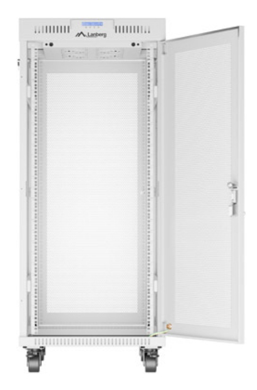 Lanberg FF01-6827-23SL armario rack 27U Bastidor para instalación en suelo Gris