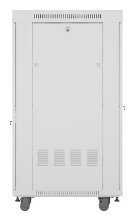 Lanberg FF01-6827-23SL armario rack 27U Bastidor para instalación en suelo Gris
