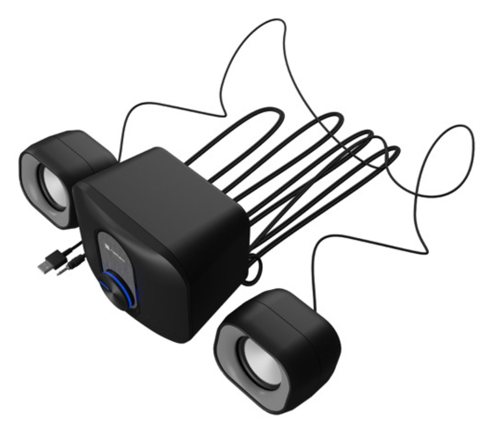 NATEC NGL-2111 sistema de audio para el hogar Minicadena de música para uso doméstico 3 W Negro