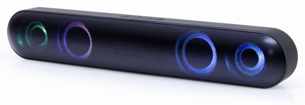 Gembird SPKBT-BAR400L altavoz soundbar Negro 2.0 canales 10 W