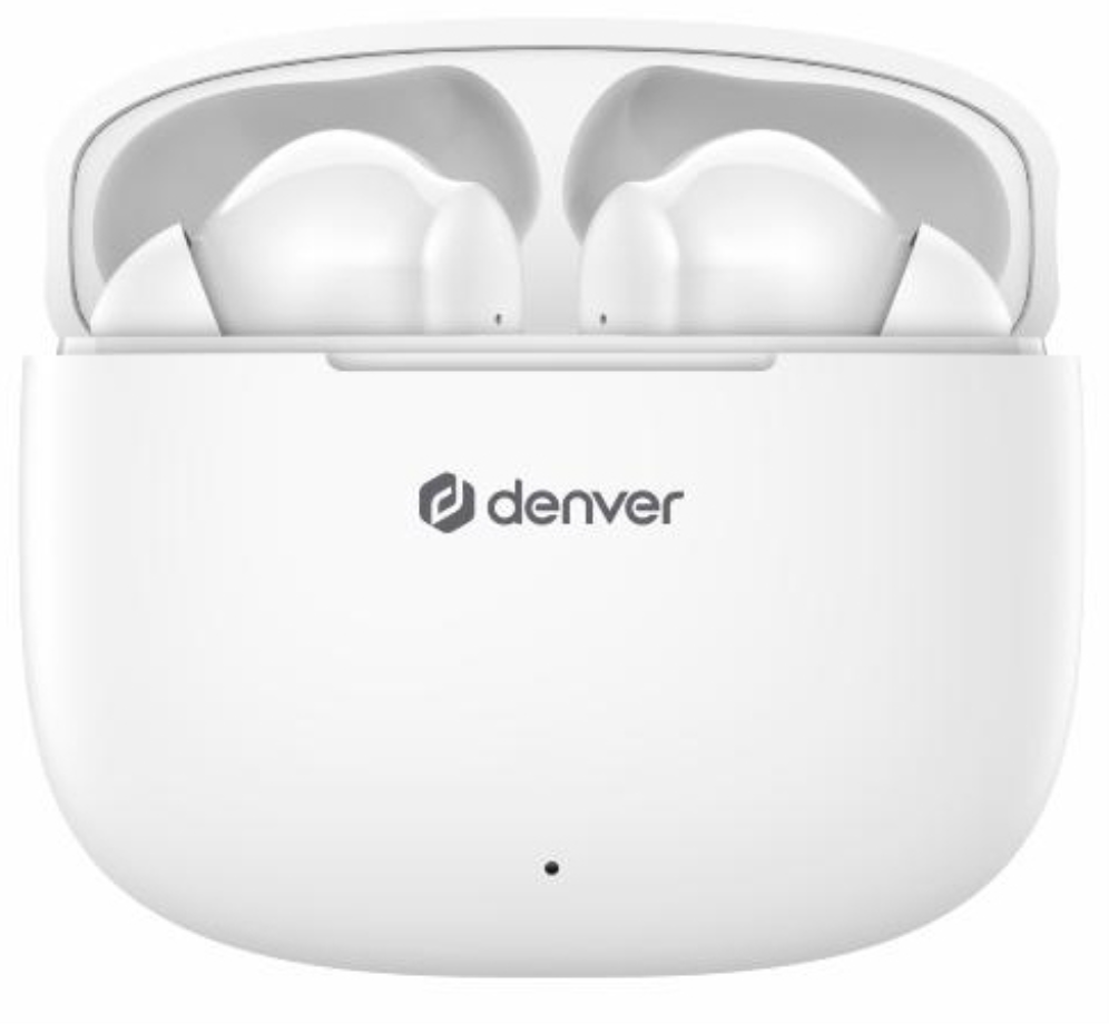 Denver TWE-48W auricular y casco Auriculares True Wireless Stereo (TWS) Dentro de oído Llamadas/Música Bluetooth Blanco