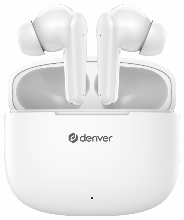 Denver TWE-48W auricular y casco Auriculares True Wireless Stereo (TWS) Dentro de oído Llamadas/Música Bluetooth Blanco