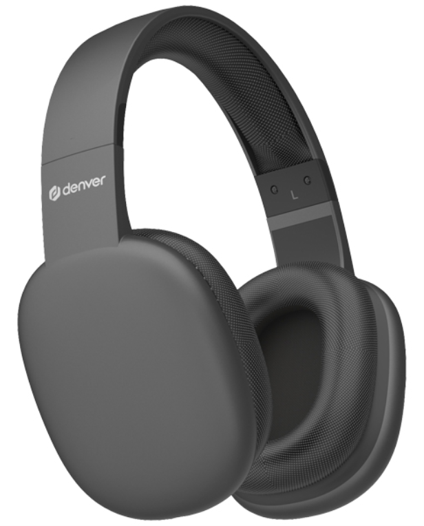 Denver BTH-252 auricular y casco Auriculares Inalámbrico De mano Llamadas/Música/Deporte/Uso diario Bluetooth Gris
