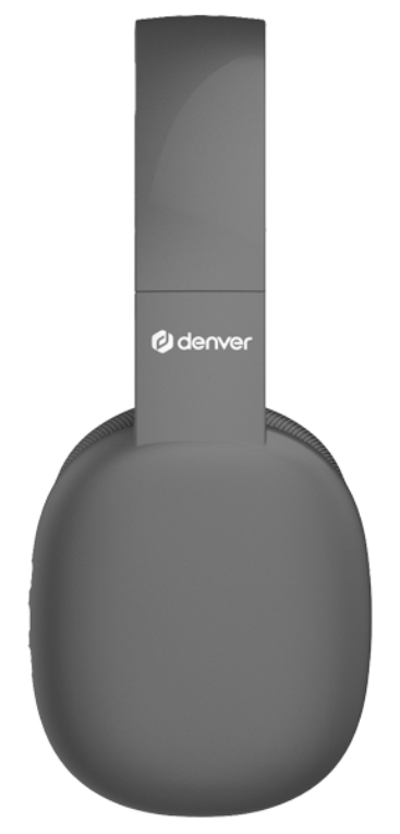 Denver BTH-252 auricular y casco Auriculares Inalámbrico De mano Llamadas/Música/Deporte/Uso diario Bluetooth Gris