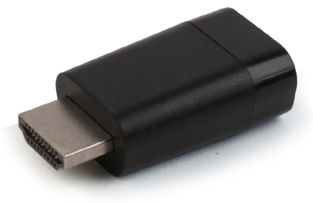Gembird A-HDMI-VGA-001 cambiador de género para cable Negro