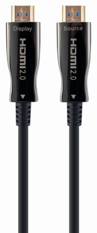 Gembird CCBP-HDMI-AOC-30M-02 cable HDMI HDMI tipo A (Estándar) Negro