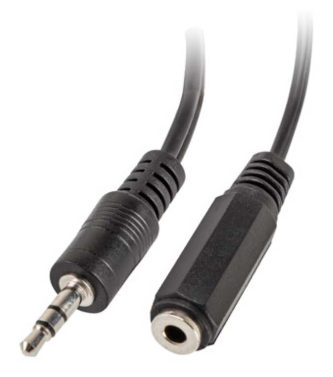Lanberg AD-0024-BK cable de audio 0,1 m 3,5mm 2 x 3.5mm Negro
