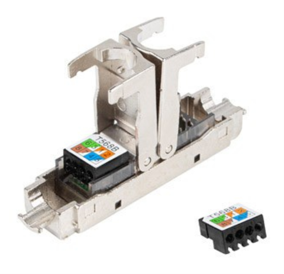 Lanberg PL2S6-6000TL conector RJ-45 Negro
