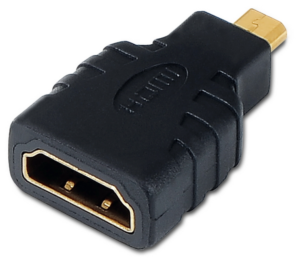 AISENS A121-0125 cambiador de género para cable HDMI Micro HDMI Negro