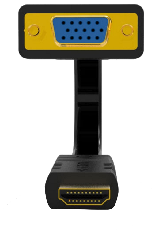 Ewent EW9869 adaptador de cable de vídeo 0,15 m HDMI tipo A (Estándar) VGA (D-Sub) Negro