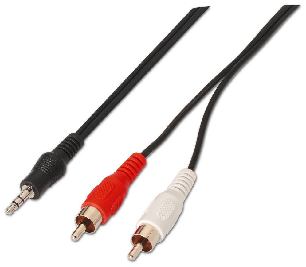 AISENS A128-0147 cable de audio 1,5 m 3,5mm 2 x RCA Negro