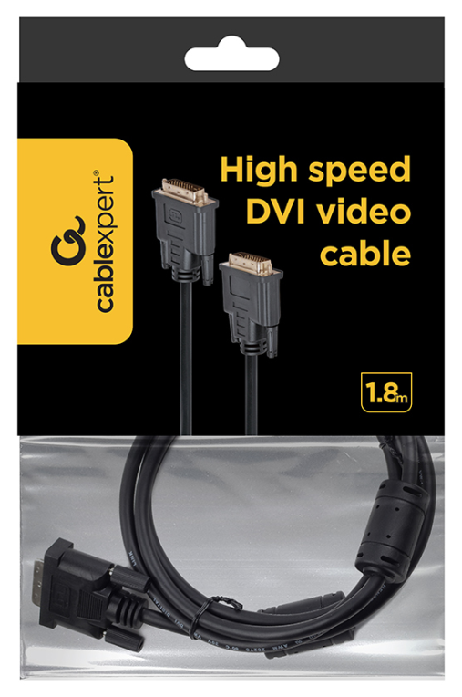 Gembird CC-DVI2-BK-6 cable DVI 1,8 m DVI-D Negro