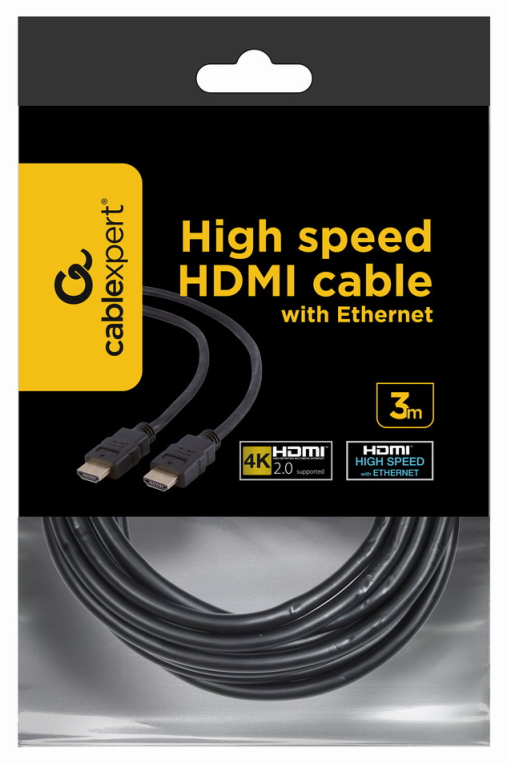 Gembird 3m HDMI M/M cable HDMI HDMI tipo A (Estándar) Negro