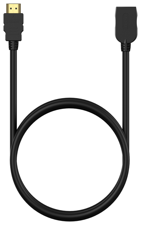 AISENS Cable HDMI V2.0 Prolongador Premium Alta Velocidad / Hec 4K@60Hz 18Gbps, A/M-A/H, Negro, 5.0M