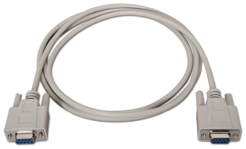 AISENS A112-0067 cable de serie Beige 1,8 m DB9