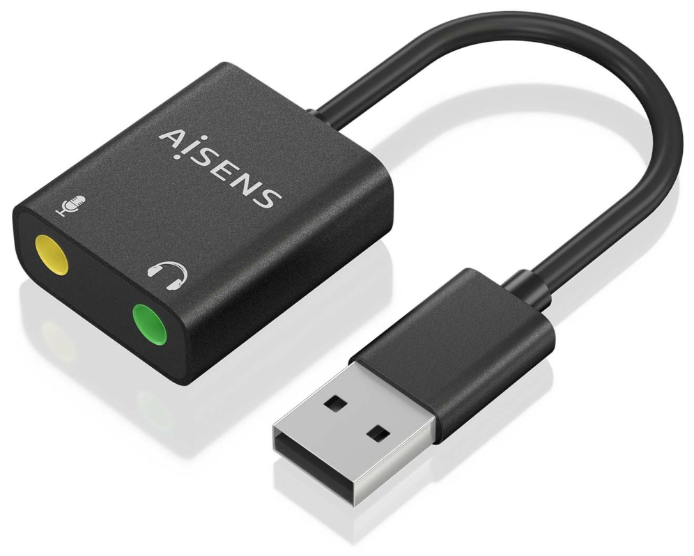 AISENS A106-0769 cambiador de género para cable 2x 3.5 mm