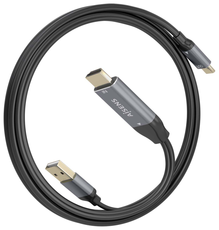 AISENS A109-0871 adaptador de cable de vídeo 1,8 m HDMI + USB USB Tipo C