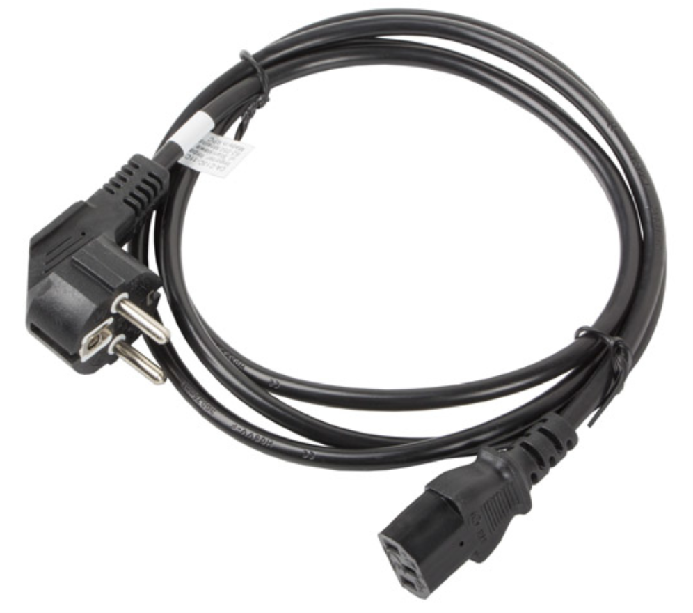 Lanberg CA-C13C-11CC-0018-BK cable de transmisión Negro 1,8 m C13 acoplador CEE7/7