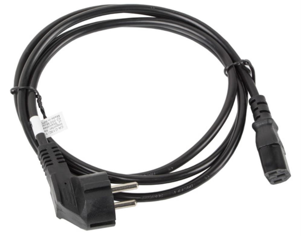 Lanberg CA-C13C-11CC-0018-BK cable de transmisión Negro 1,8 m C13 acoplador CEE7/7