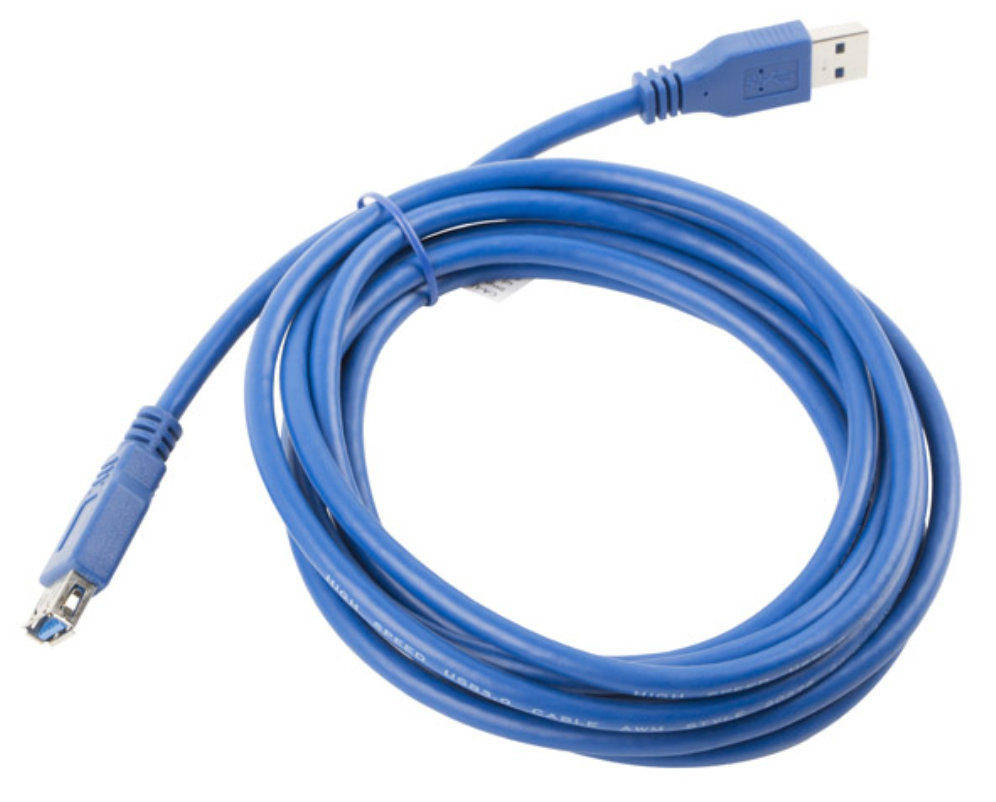 Lanberg CA-US3E-10CC-0030-B cable USB 3 m USB A Azul