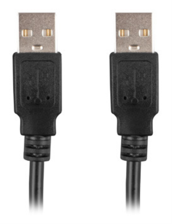 Lanberg CA-USBA-20CU-0018-BK cable USB USB 2.0 1,8 m Negro