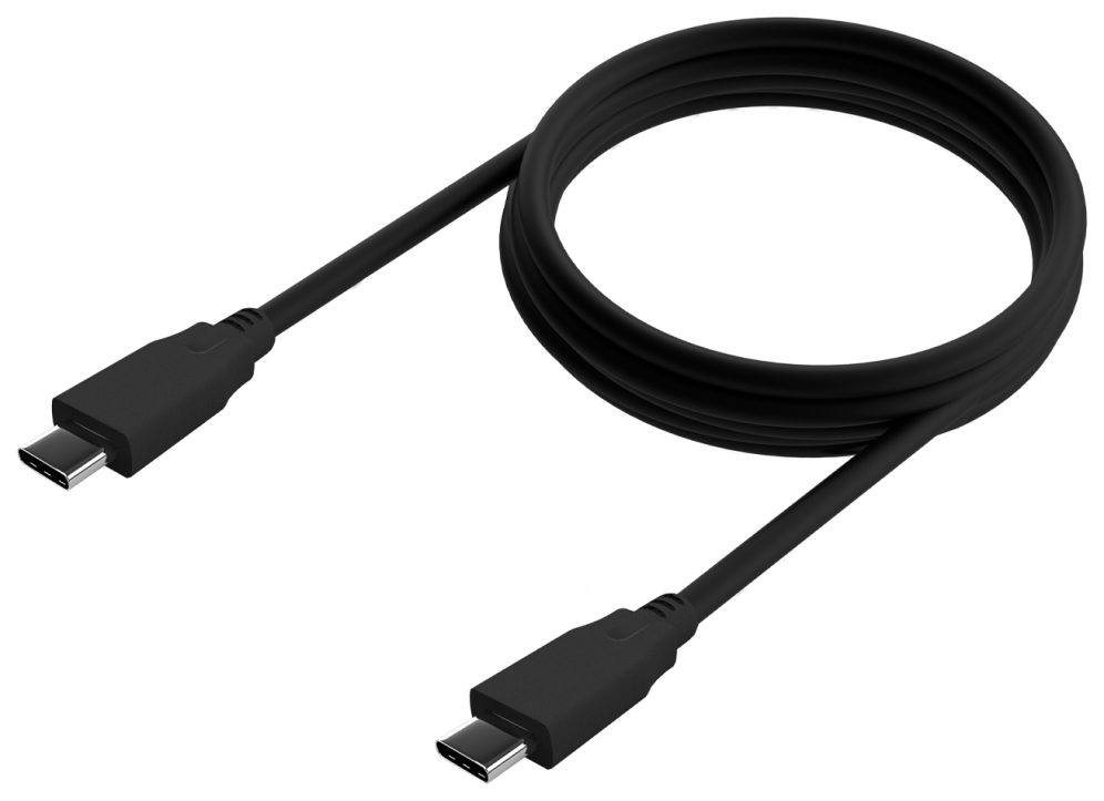 AISENS Cable USB 3.2 Gen2x2 20Gbps 8k@30Hz 5A 100w E-Marker, Tipo USB-C/M-USB-C/M, Negro, 0.6m