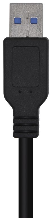 AISENS Cable USB 3.0, Tipo A/M-A/M, Negro, 2.0m