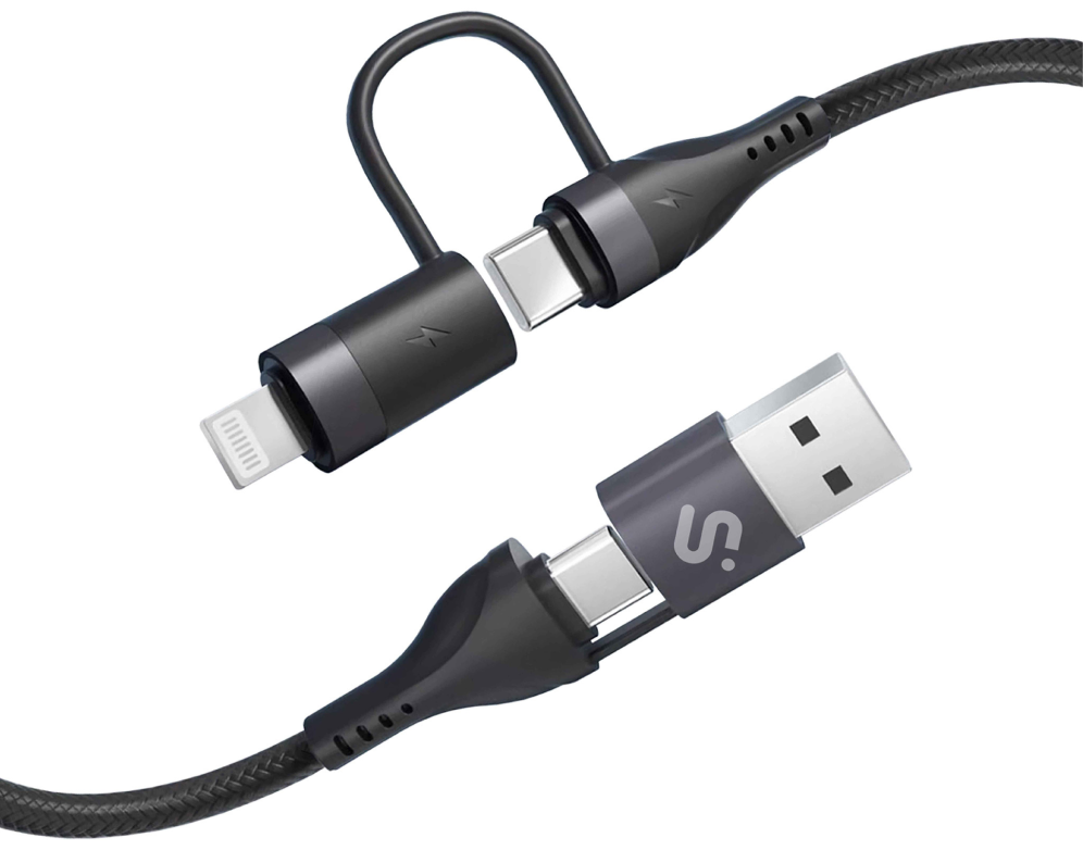 SUBBLIM CABLE TOP 4IN1 60W C-C-L-A 1m