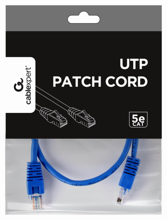 Gembird PP12-0.5M/B cable de red Azul 0,5 m Cat5e