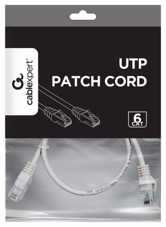 Gembird CAT6A Patchkabel Ungeschirmt 0.5m - PP6U-CU-0.5m cable de red