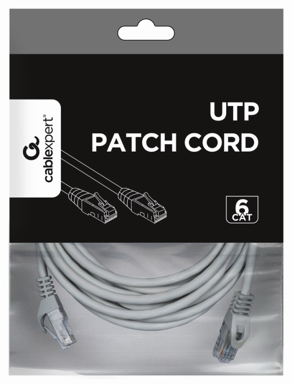 Gembird CAT6A Patchkabel Ungeschirmt 5m - PP6U-CU-5m cable de red U/UTP (UTP)