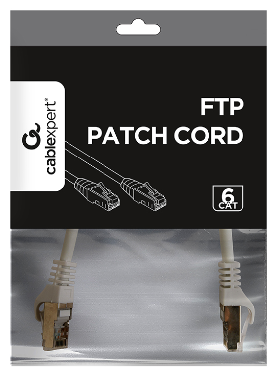 Gembird PP6-0.25M cable de red Gris 0,25 m Cat6 F/UTP (FTP)