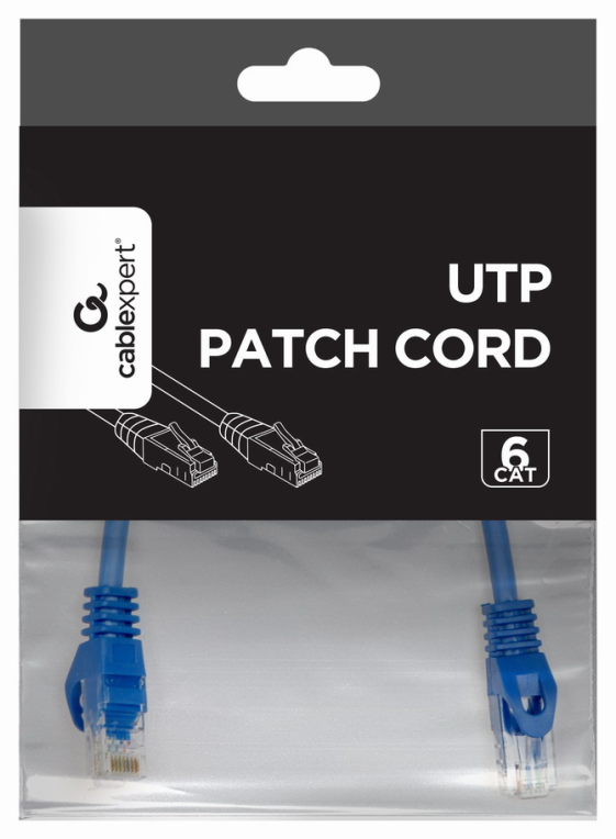 Gembird PP6U-0.25M/B cable de red Azul 0,25 m Cat6 U/UTP (UTP)