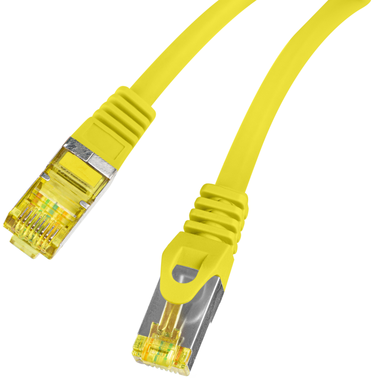 Lanberg PCF6A-10CU-0300-Y cable de red Amarillo 3 m Cat6a S/FTP (S-STP) Alrededor